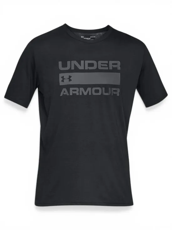 Polera Hombre Team Issue Wordmark Negro Under Armour - Imagen 3