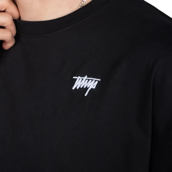 Polera Oversize Hombre Negra Básica Street Whatup - Imagen 3