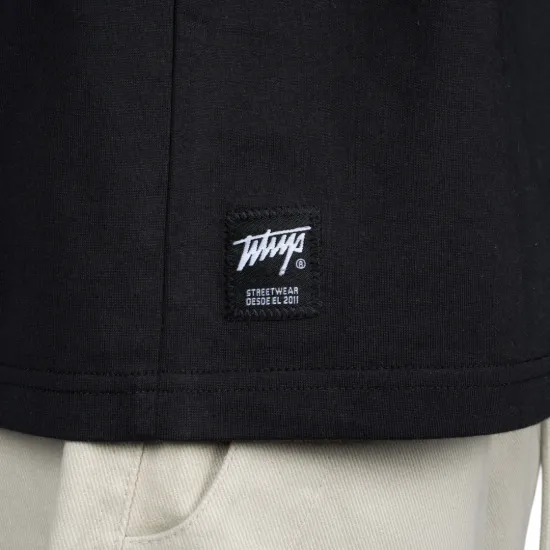 Polera Oversize Hombre Negra Básica Street Whatup - Imagen 5