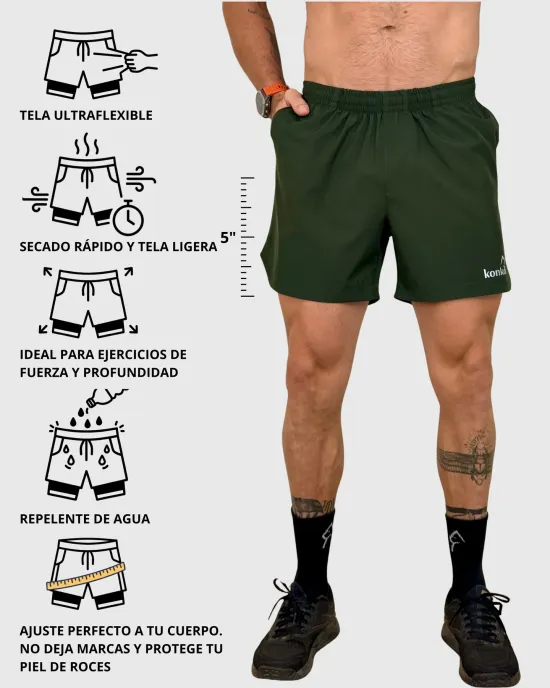 Short Hombre Hyperflex Basic Hunter Konko - Imagen 3