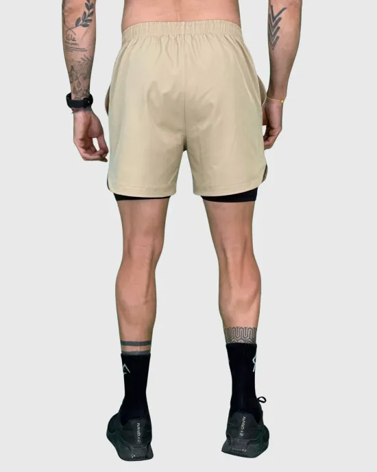 Short Hombre 2 en 1 Hyperflex Clay Konko - Imagen 2