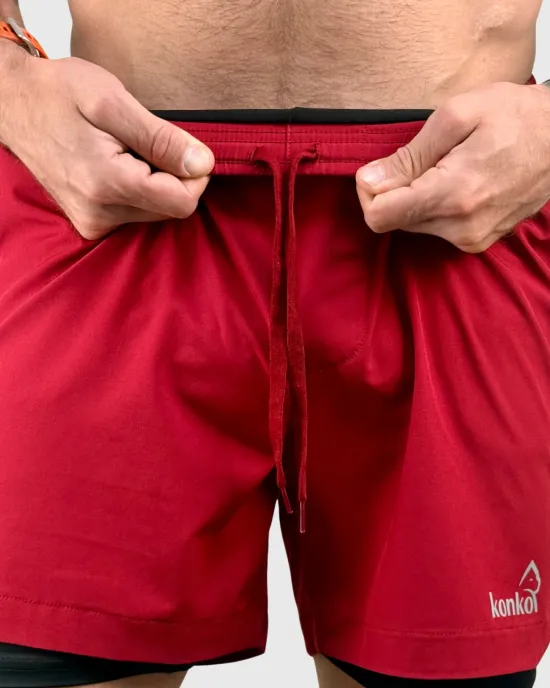 Short Hombre 2 en 1 Hyperflex Brick Konko - Imagen 9