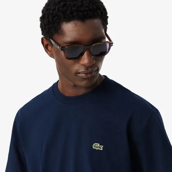 Polera Hombre Algodón Azul Marino Logo Clásico Lacoste - Imagen 4