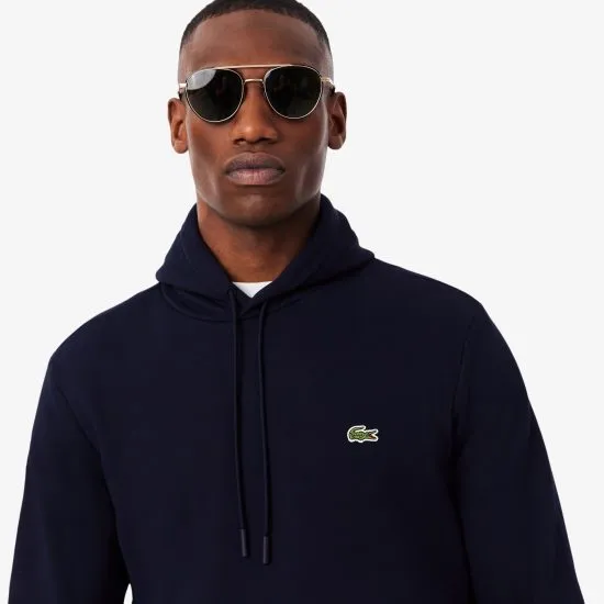 Polerón Hombre Algodón Hoodie Clásico Azul Marino Lacoste - Imagen 3