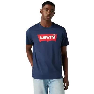 Polera Hombre Graphic Set In Neck Housemark Azul Levis