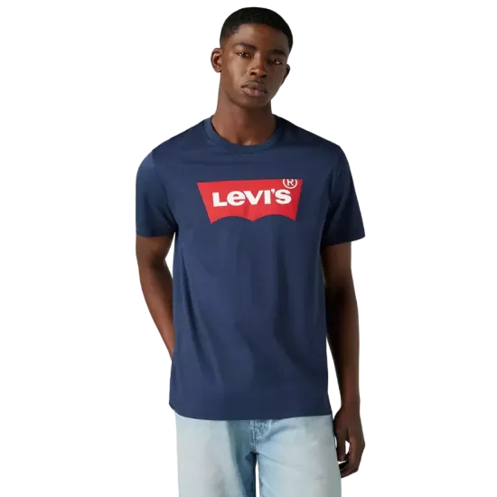 Polera Hombre Graphic Set In Neck Housemark Azul Levis