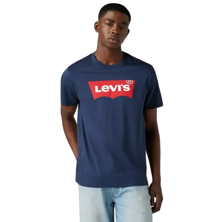 Polera Hombre Graphic Set In Neck Housemark Azul Levis