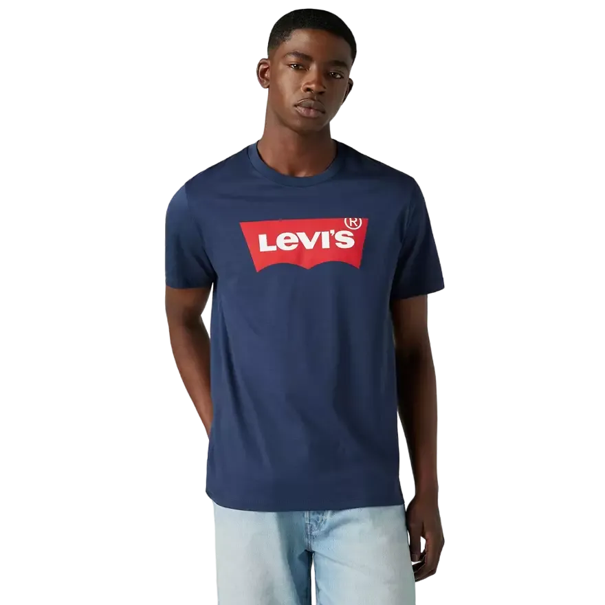 Polera Hombre Graphic Set In Neck Housemark Azul Levis