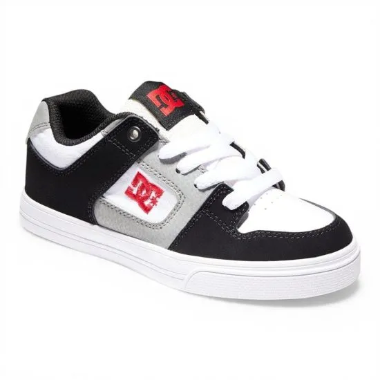 Zapatilla Niño Pure White Black Dc Shoes