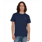 Polera Hombre Original Tee Azul Cuello Redondo Levis