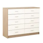 Comoda 10 Cajones Bicolor CIC