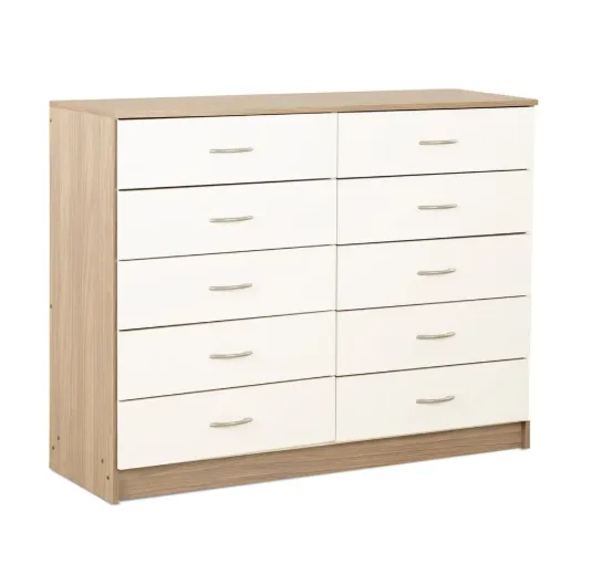 Comoda 10 Cajones Bicolor CIC