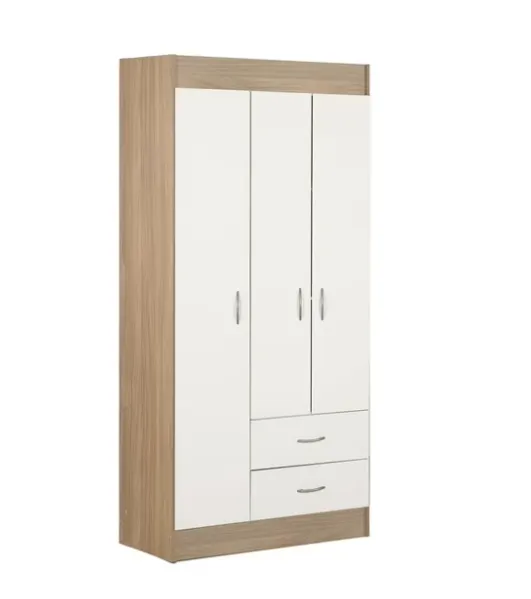 Closet 3 Puertas 2 Cajones Bicolor CIC