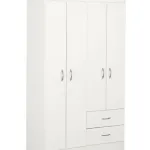 Closet 4 Puertas 2 Cajones Blanco CIC