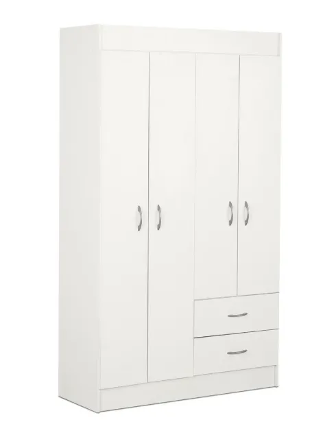 Closet 4 Puertas 2 Cajones Blanco CIC