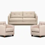 Juego De Living Elena Beige Barra Design