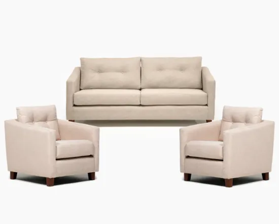 Juego De Living Elena Beige Barra Design