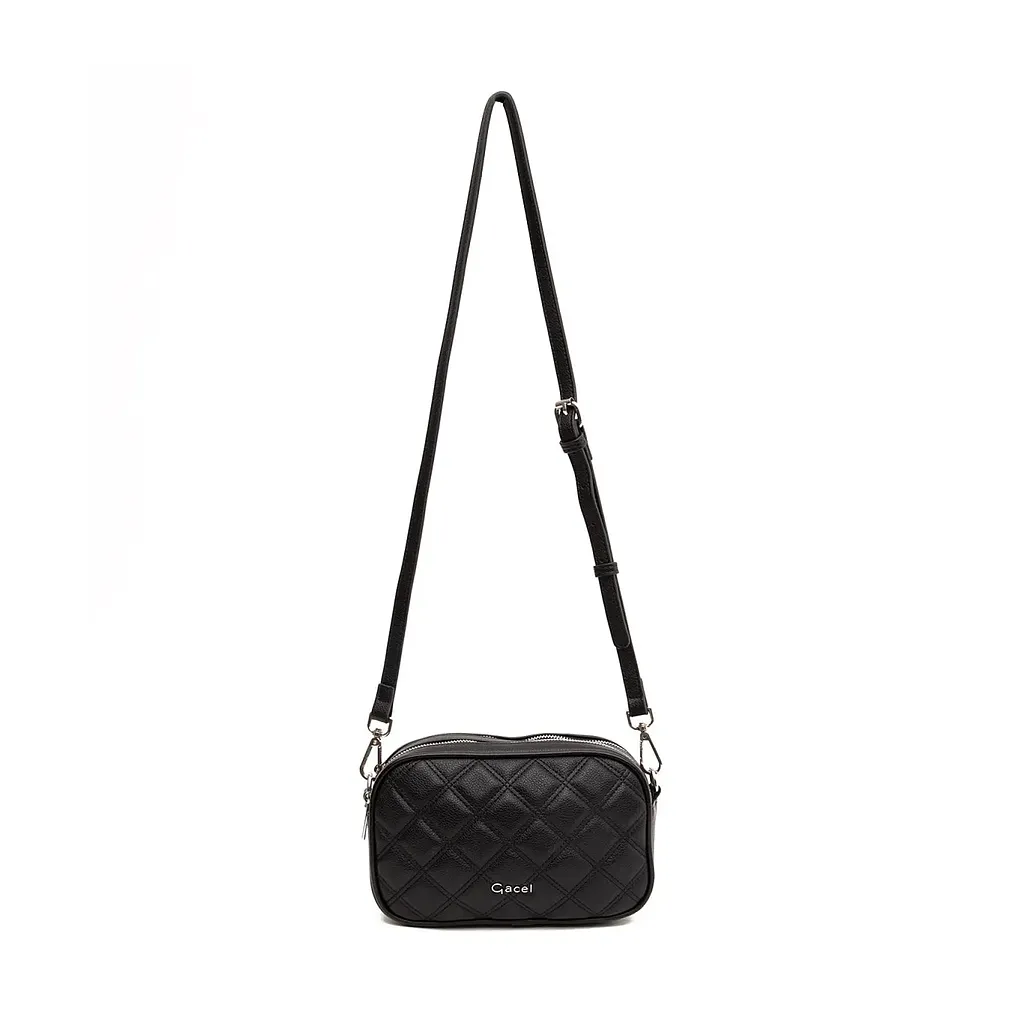 Cartera Graneado Negro CAR3418 Gacel