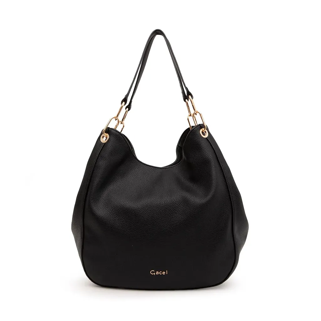 Cartera Graneado Negro CAR3466 Gacel