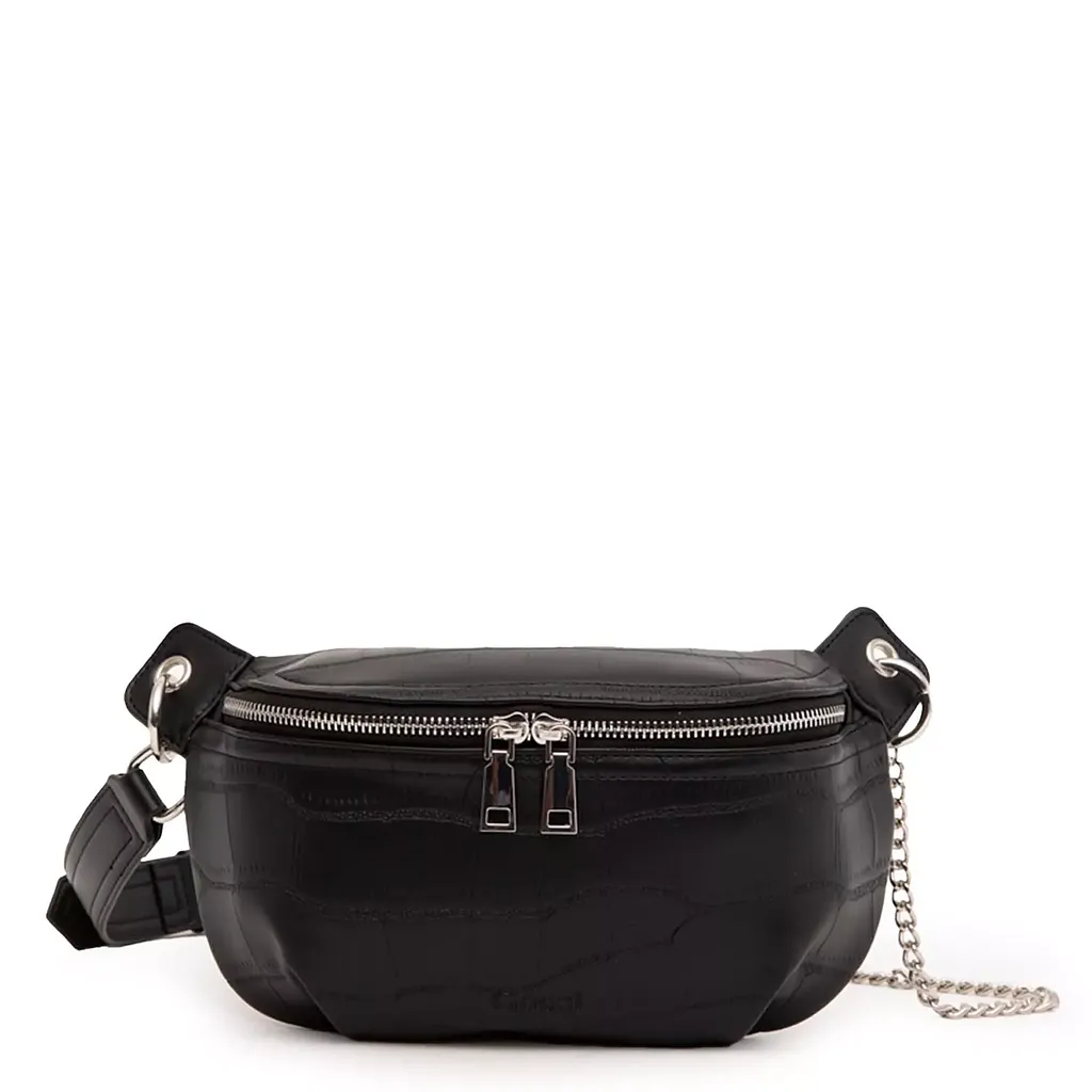 Banano Cartera Mujer Negro Tipo Belt Bag Gacel