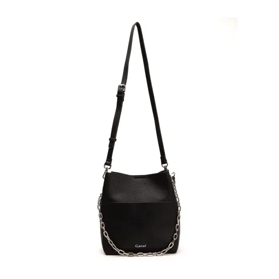 Cartera Graneado Negro CAR3504 Gacel