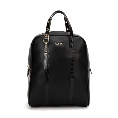 Mochila Sintetico Negro CAR3516 Gacel