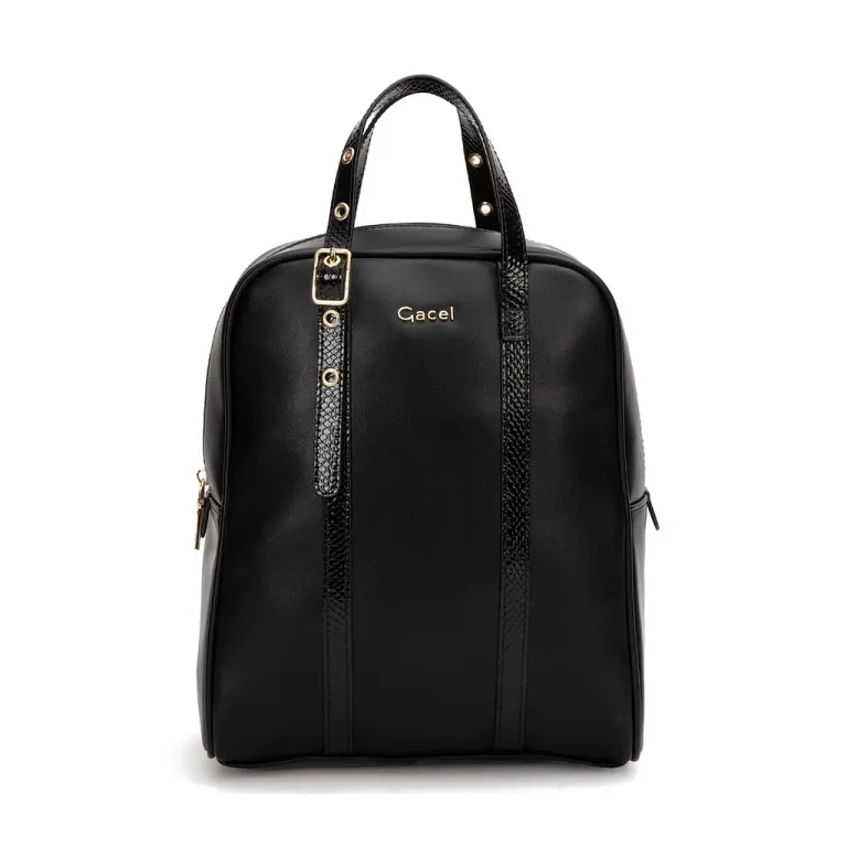 Mochila Sintetico Negro CAR3516 Gacel