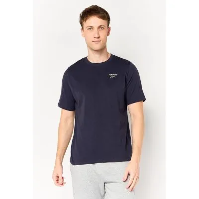 Polera Deportiva Hombre Small Logo Negra Reebok