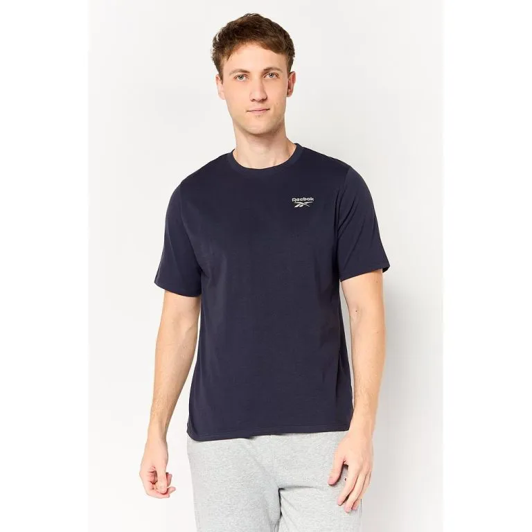 Polera Deportiva Hombre Small Logo Negra Reebok