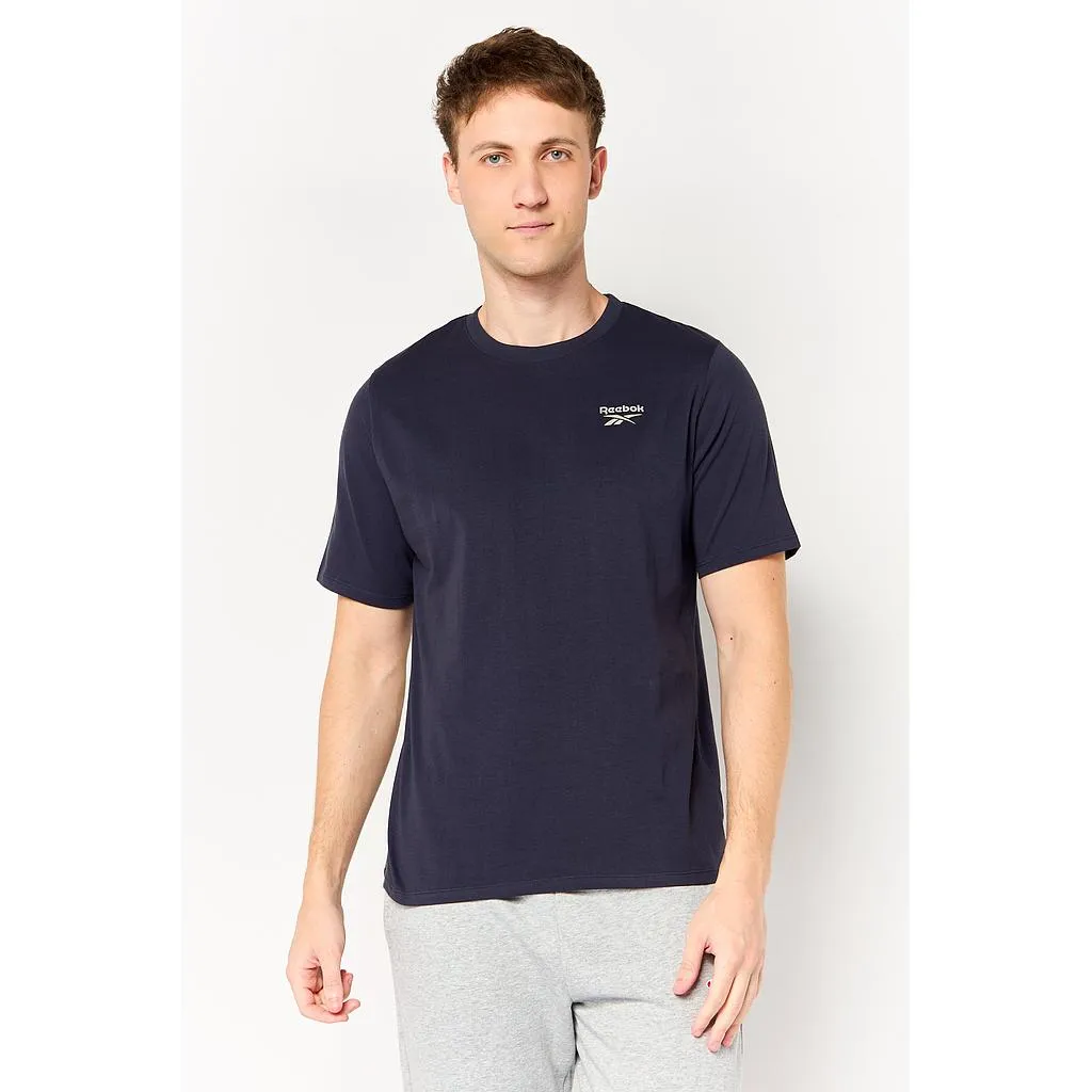 Polera Deportiva Hombre Small Logo Negra Reebok