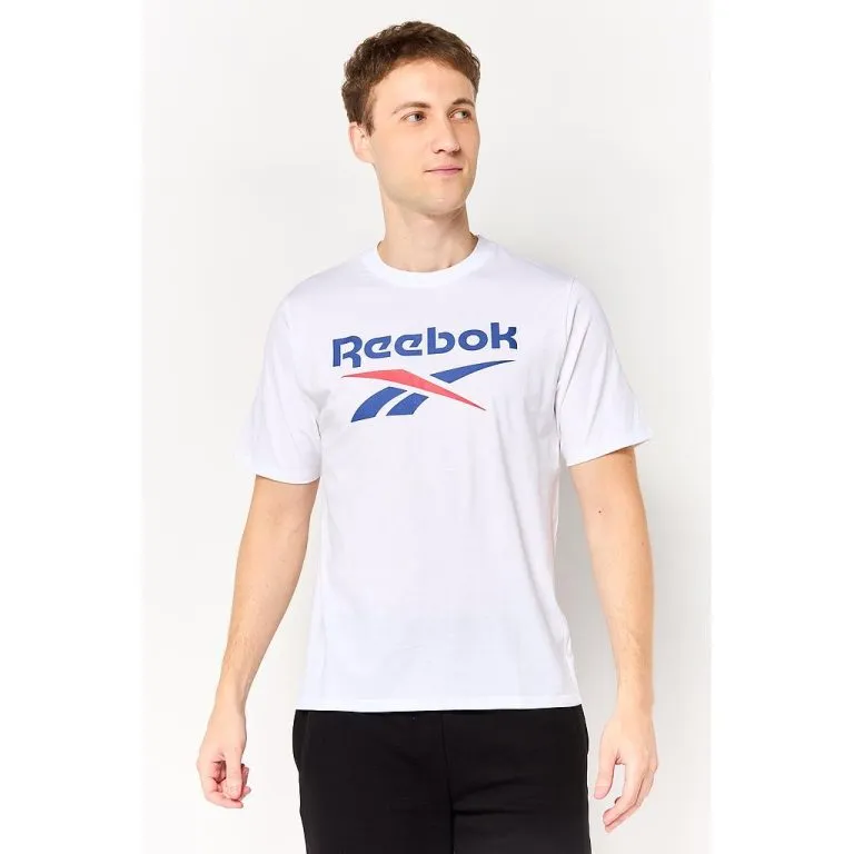 Polera Deportiva Hombre Big Logo Blanca Reebok