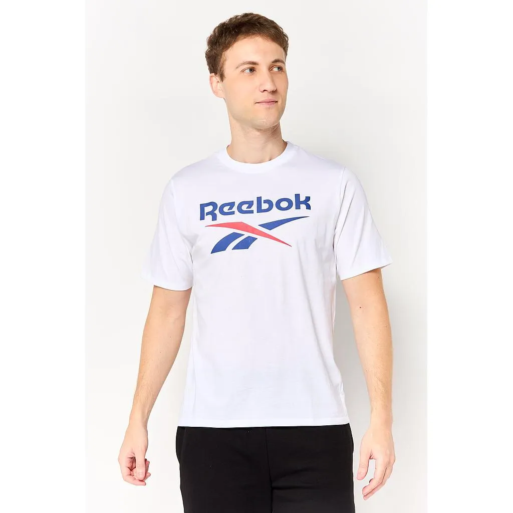 Polera Deportiva Hombre Big Logo Blanca Reebok