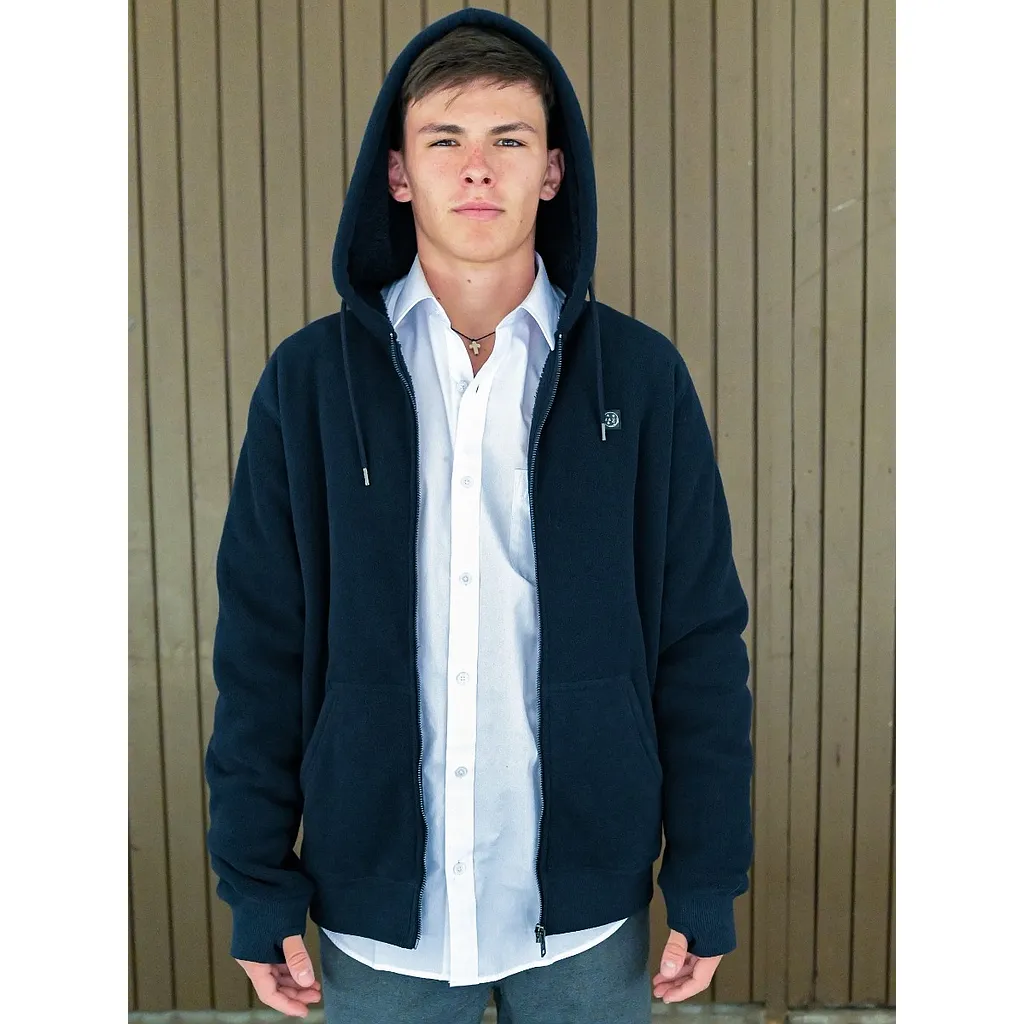 Poleron Escolar Micropolar Glacier Navy Maui