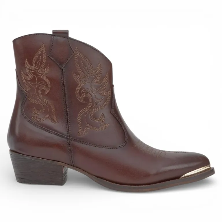 Botin Mujer Napa Chocolate Ashley Gacel