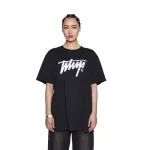 Polera Hombre Negra Oversize Logo Frontal Whatup