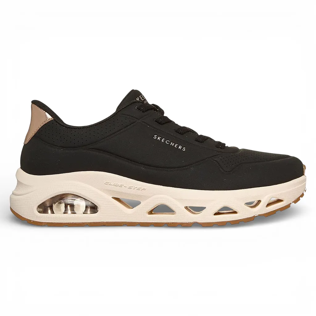 Zapatilla Mujer Uno Glide Step Negro Skechers