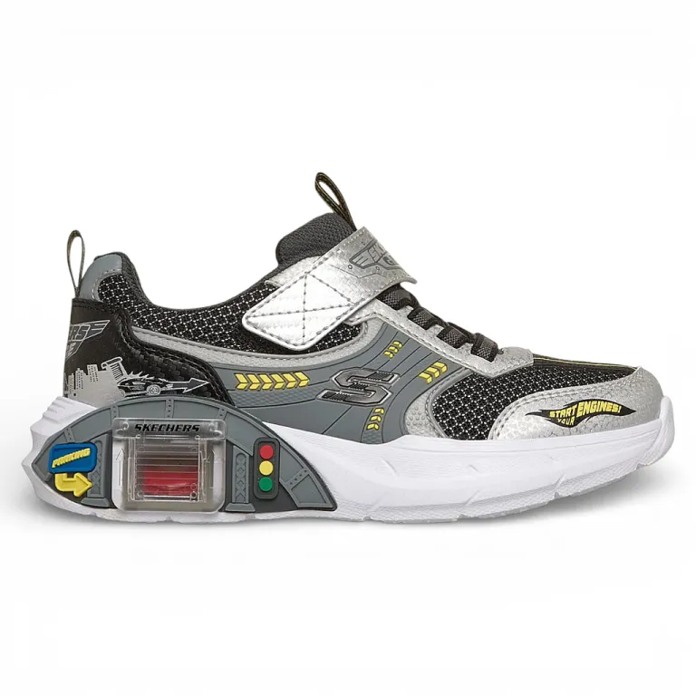 Zapatilla Niño Garage Gris Skechers