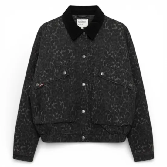 Chaqueta Mujer Animal Print Detalle Cotele Il Gioco