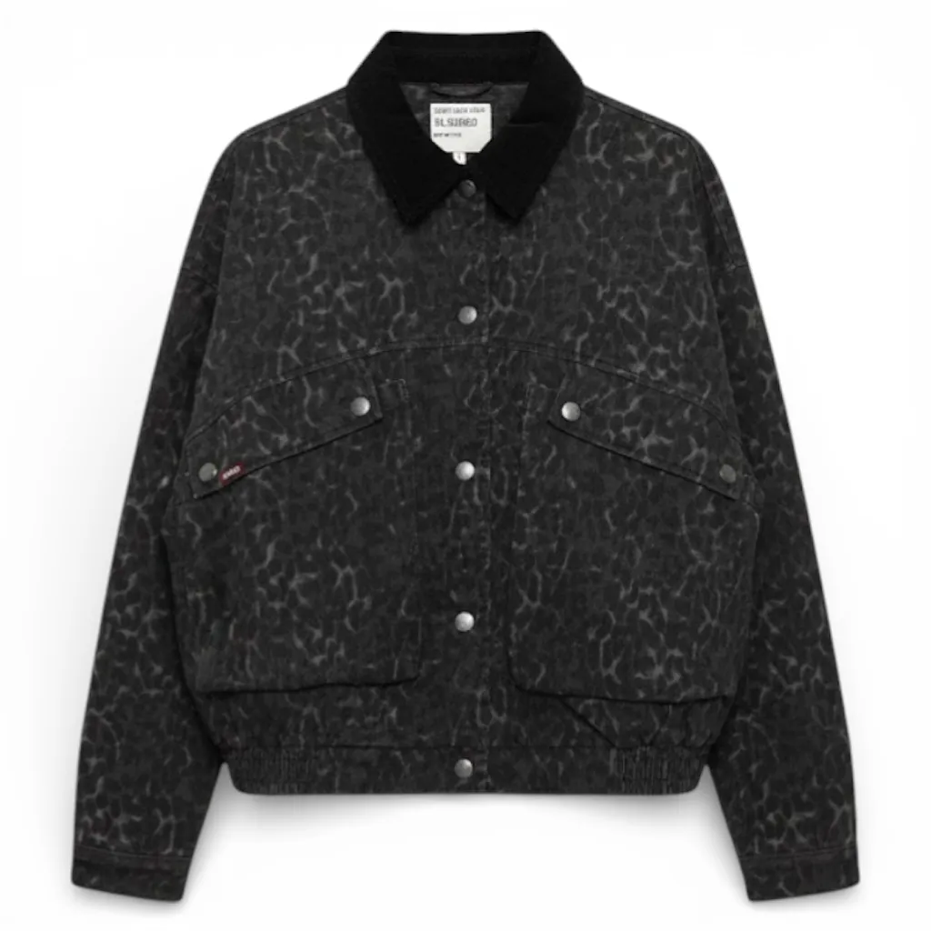 Chaqueta Mujer Animal Print Detalle Cotele Il Gioco