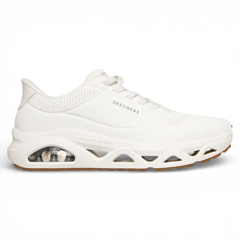 Zapatilla Hombre Uno Glide Step on Air Blanco Skechers