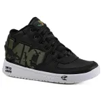 Zapatilla Niño DR128 Caña Alta Negro Verde Dino Park