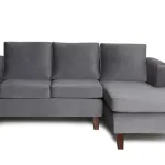 Sofa Seccional Mila Derecho Gris Barra Design