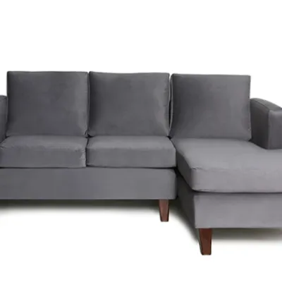 Sofa Seccional Mila Derecho Gris Barra Design