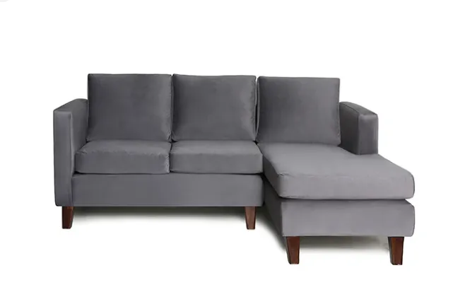 Sofa Seccional Mila Derecho Gris Barra Design