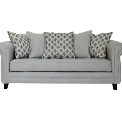 Sofa Provenza 3C Gris Claro Barra Design