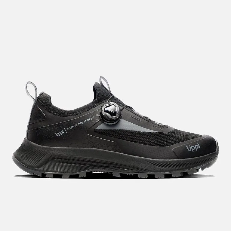 Zapatilla Hombre Hiking Light Knit Twist Negro Lippi