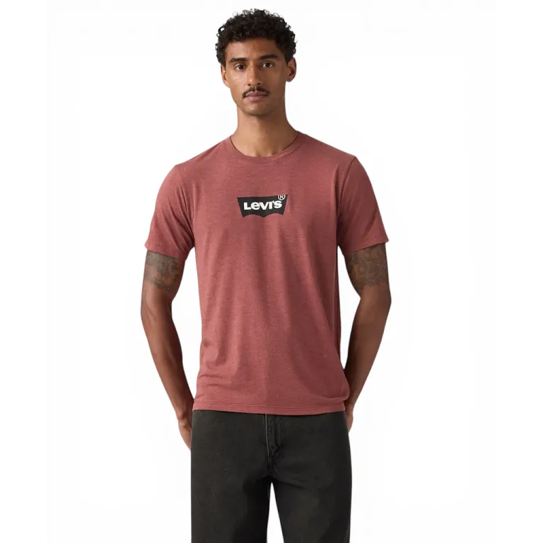 Polera Hombre Graphic Crewneck Burdeo Levis