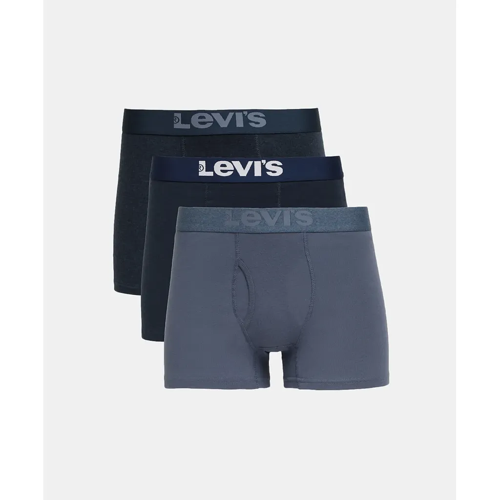 Boxer Hombre Algodon Brief 3 Pack Azul Levis