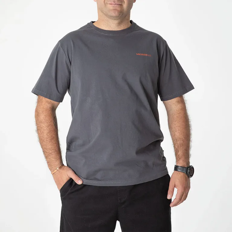 Polera Hombre Lifestyle Gris Merrell