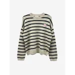 Chaleco Mujer Loose Fit Líneas Beige Il Gioco